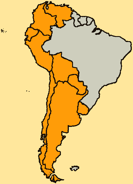 Mapa de Amrica del Sur